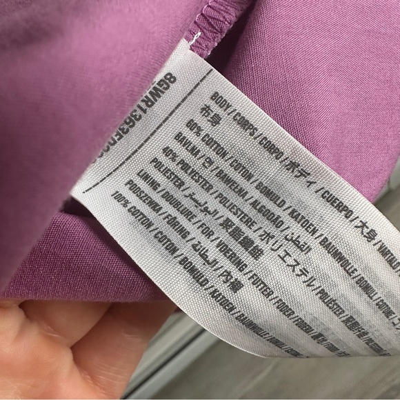 Abercrombie & Fitch Emerson Poplin Puff Sleeve Purple Mini Dress Medium - Picture 9 of 14